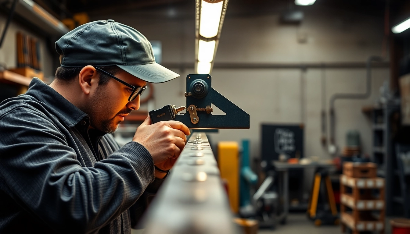 Performing back bar repair with advanced tools and skilled hands in a workshop.