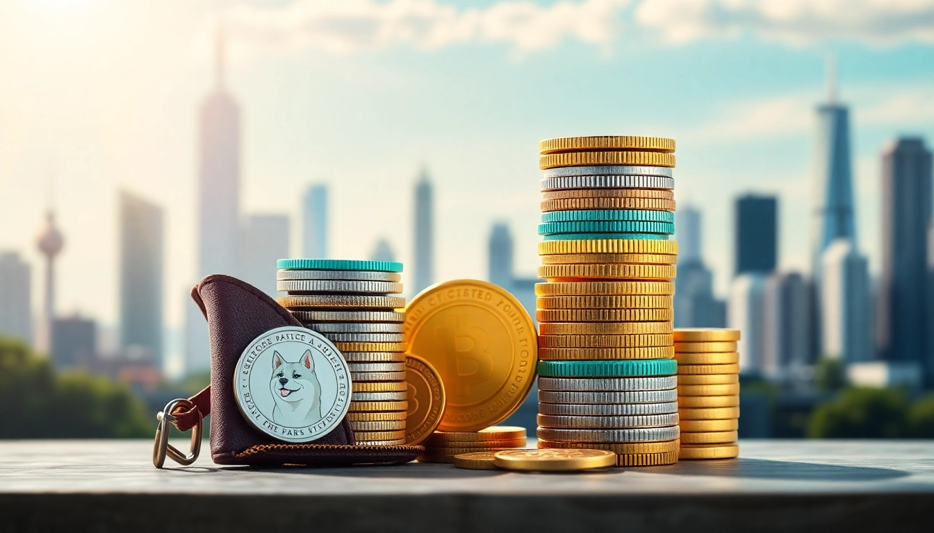 Showcase of meme coins that last in a colorful digital wallet, highlighting longevity and investment potential.