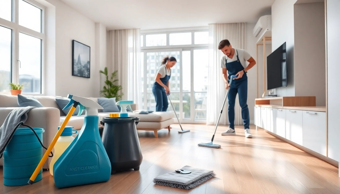 Bond cleaning Brisbane service demonstrating expert cleaning techniques in a modern apartment.