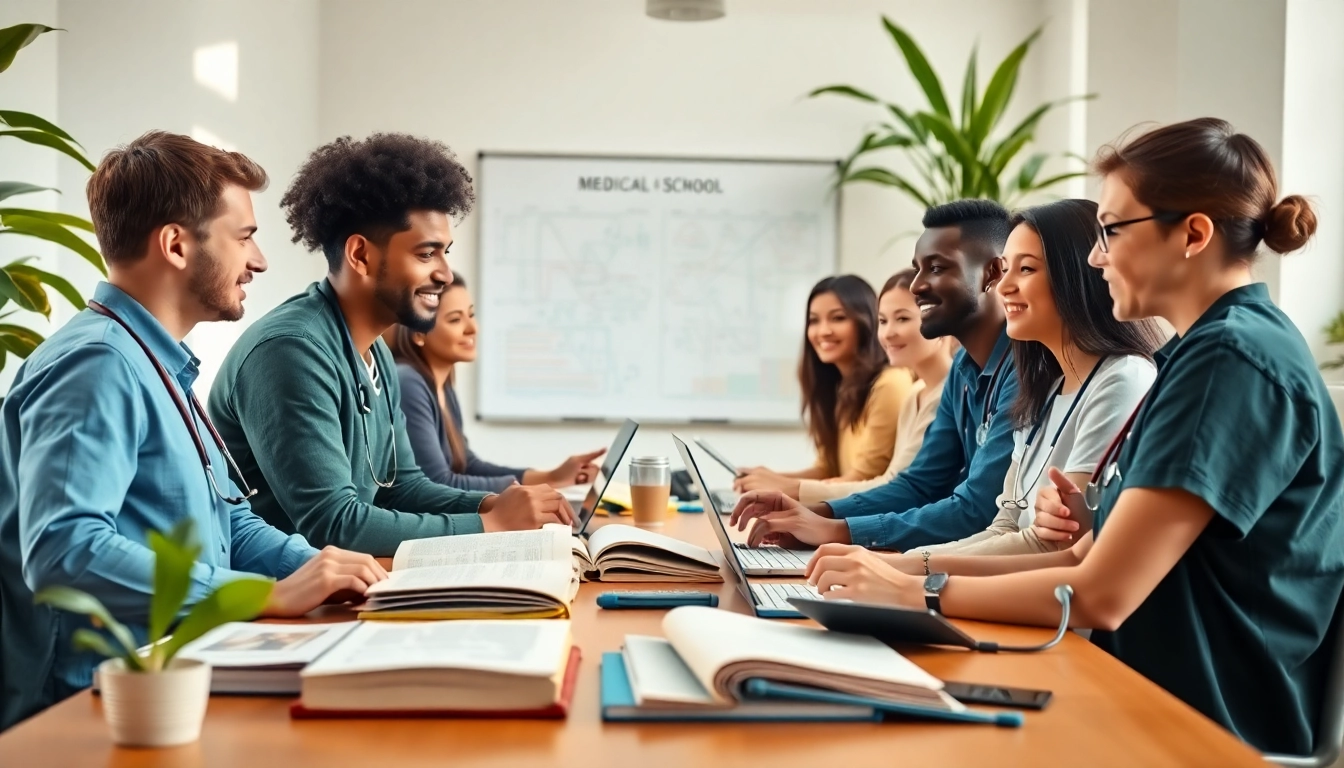 Medizinstudium ohne NC: Studierende interagieren in einer positiven Lernumgebung.