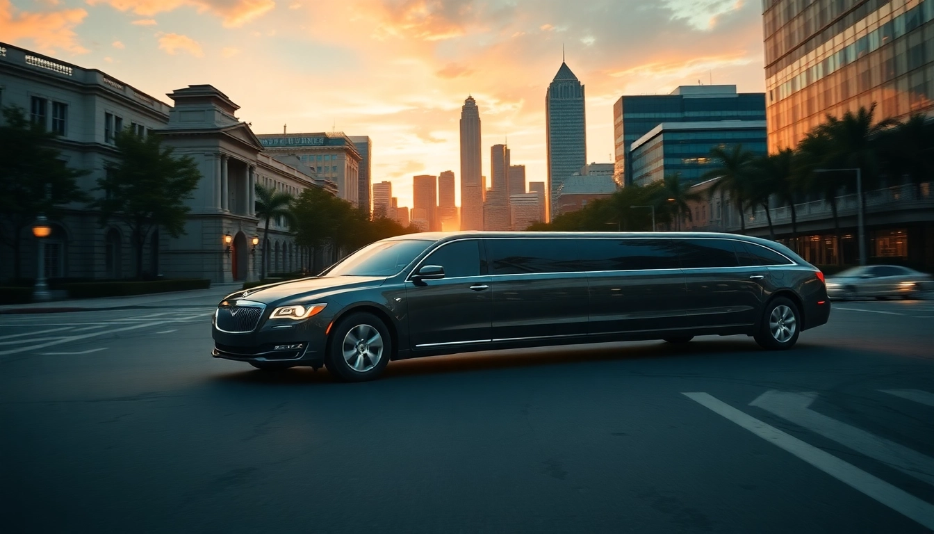 Enjoy a premium car service Atlanta experience in a luxury limousine with elegant interiors.