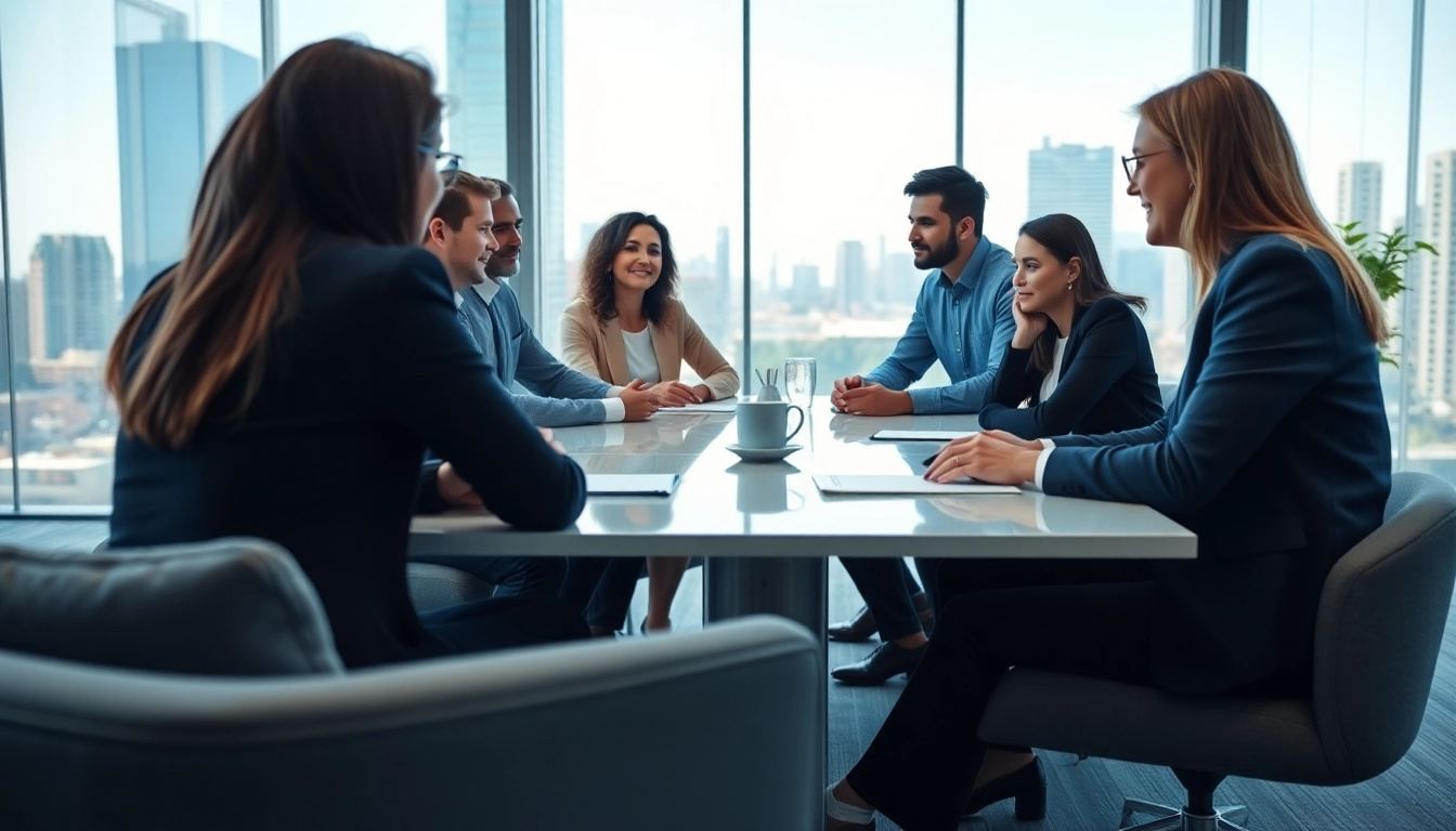 Dynamic session highlighting a business coaching service fostering collaboration and growth.