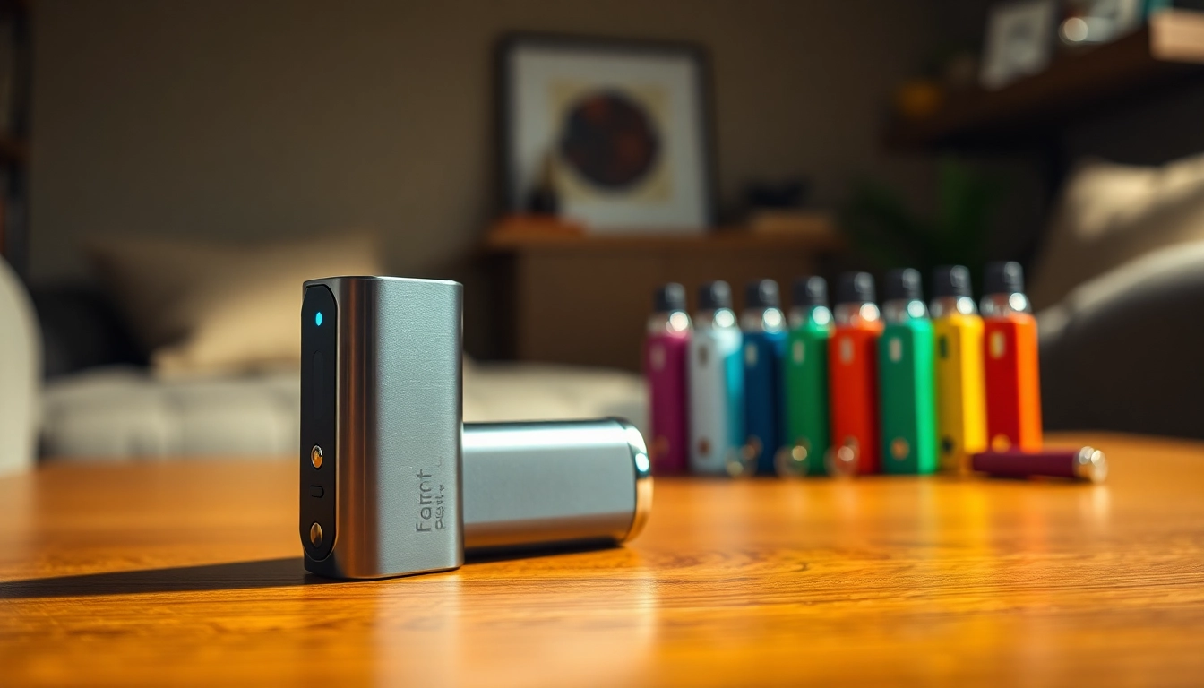 A 510 thread battery showcased with colorful vape cartridges, emphasizing quality and design.