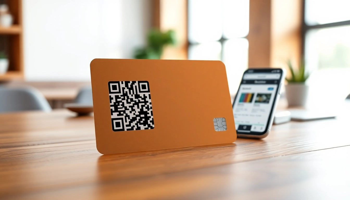 View of a high-quality reviewcardsgoogle design featuring QR code and NFC elements.