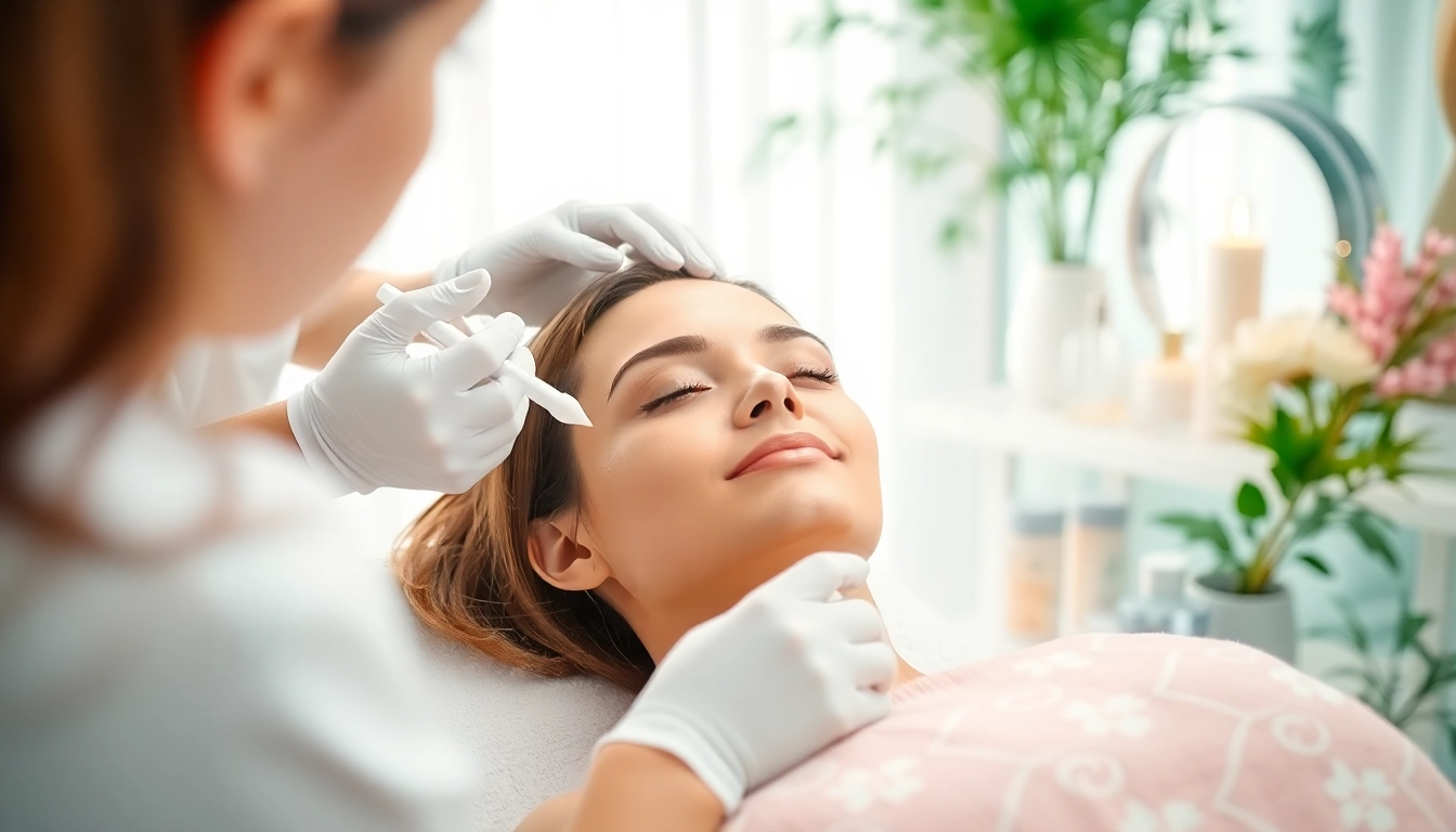 Enhance your beauty with a professional skincare treatment in a serene spa environment.