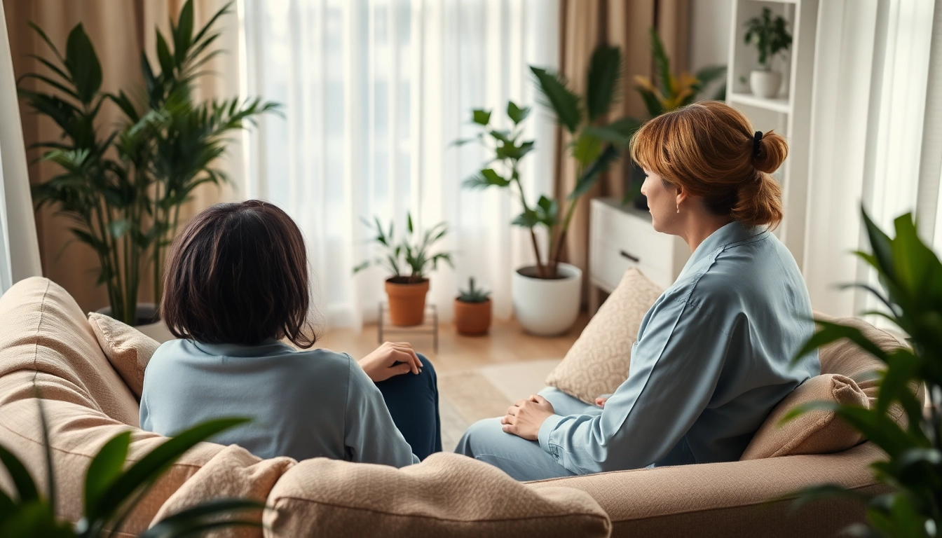Guide to techniques for dealing with stress illustrated in a serene therapy setting.