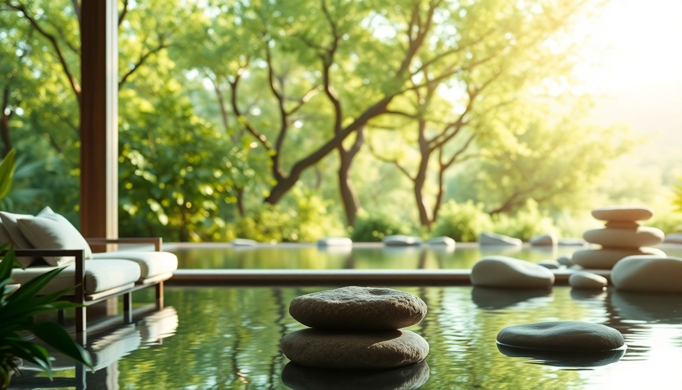 Heilfasten in einer ruhigen Wellnessumgebung mit Meditationsraum und natürlichen Elementen.