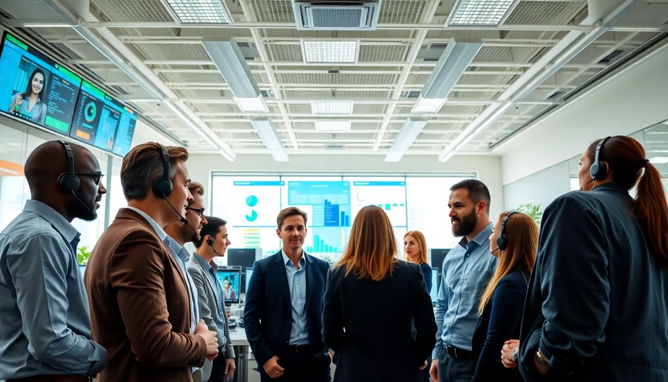 Enhance customer service Outscoring with a collaborative team in a modern professional environment.