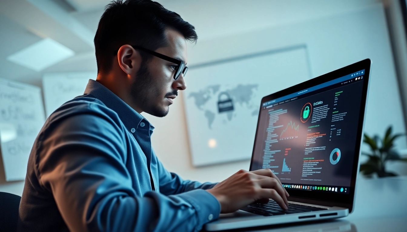 Penetrationstest durchführen und Sicherheitsanalysen auf Laptop prüfen.