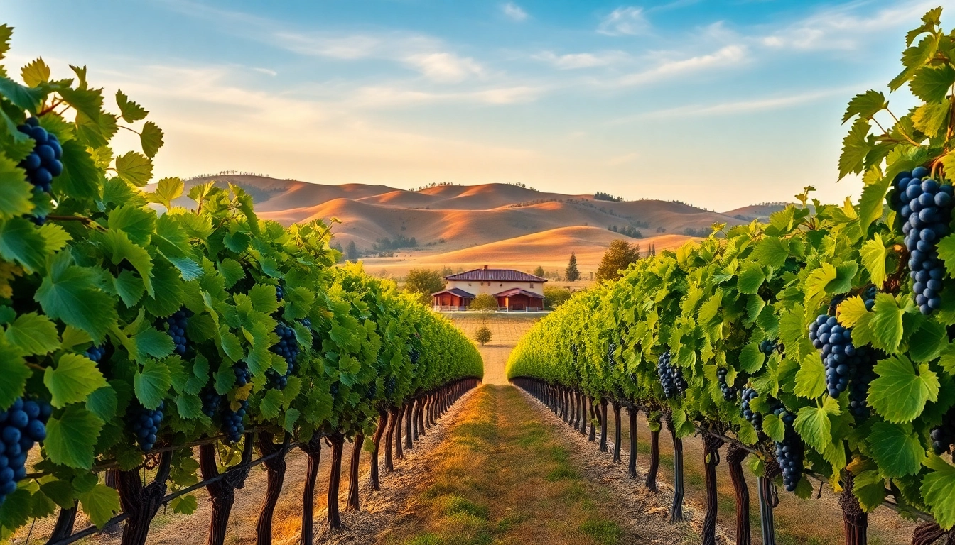 Experience the charm of Winery sacramento with lush vineyards and inviting landscape.