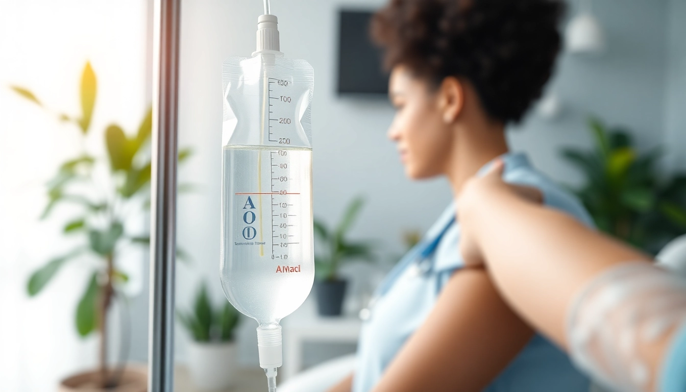 NAD IV therapy side effects treatment environment with a patient receiving treatment, showcasing the IV setup.