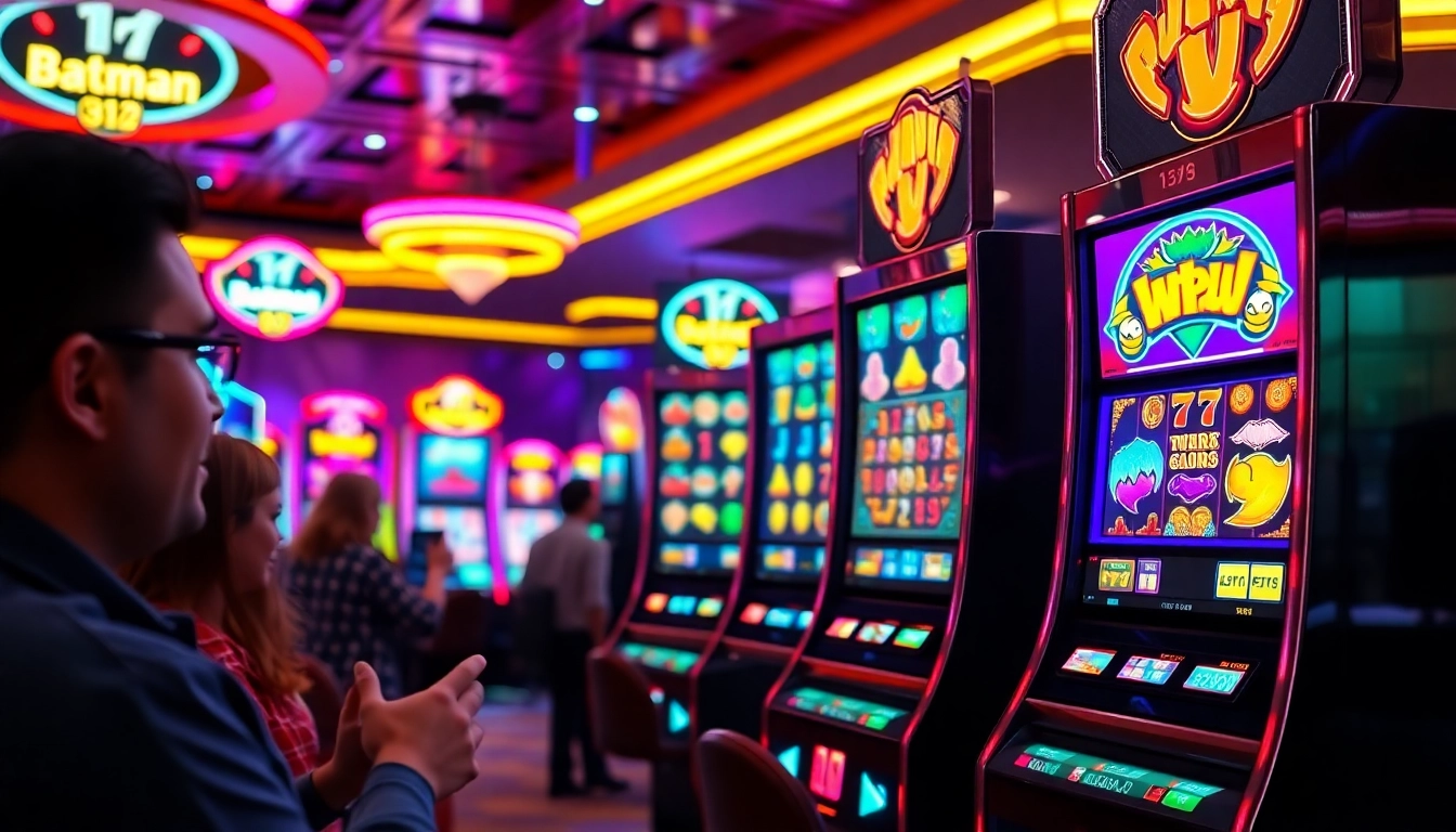 Rasakan keseruan bermain batman138 Slot dalam suasana kasino yang meriah.