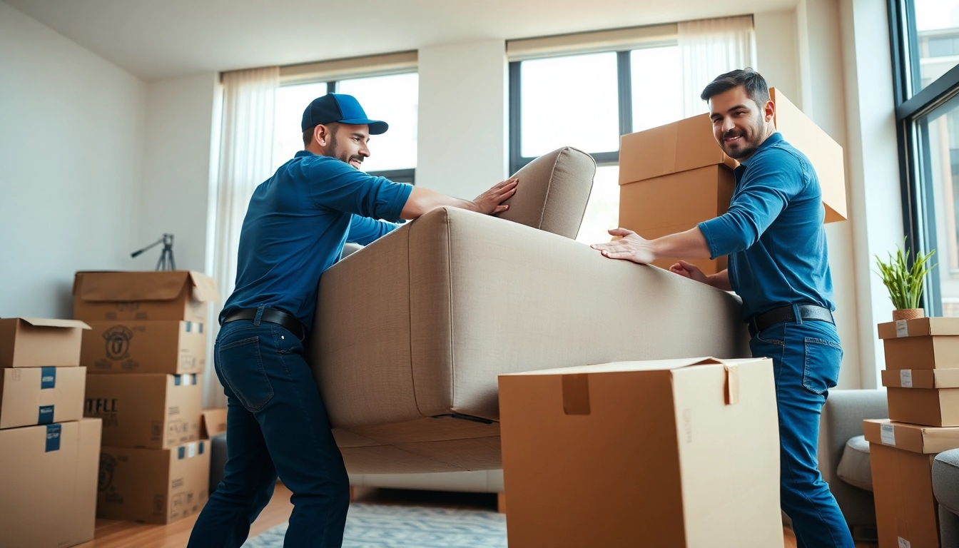 Movers providing services as Best movers nyc in a bright, organized New York City apartment.
