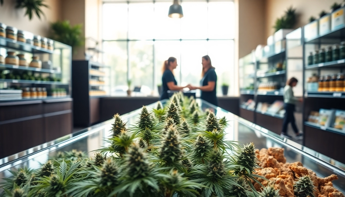 Learn how to buy weed online safely with vibrant cannabis selections in a modern dispensary.