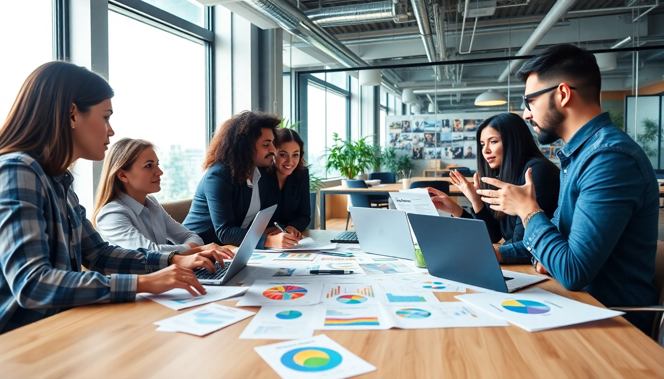 Engaging professionals develop strategies at a Music PR Firm meeting.