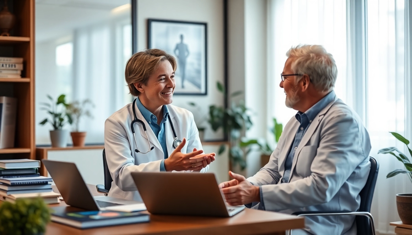 Concierge doctor Las Vegas providing personalized care to a patient in an inviting office.