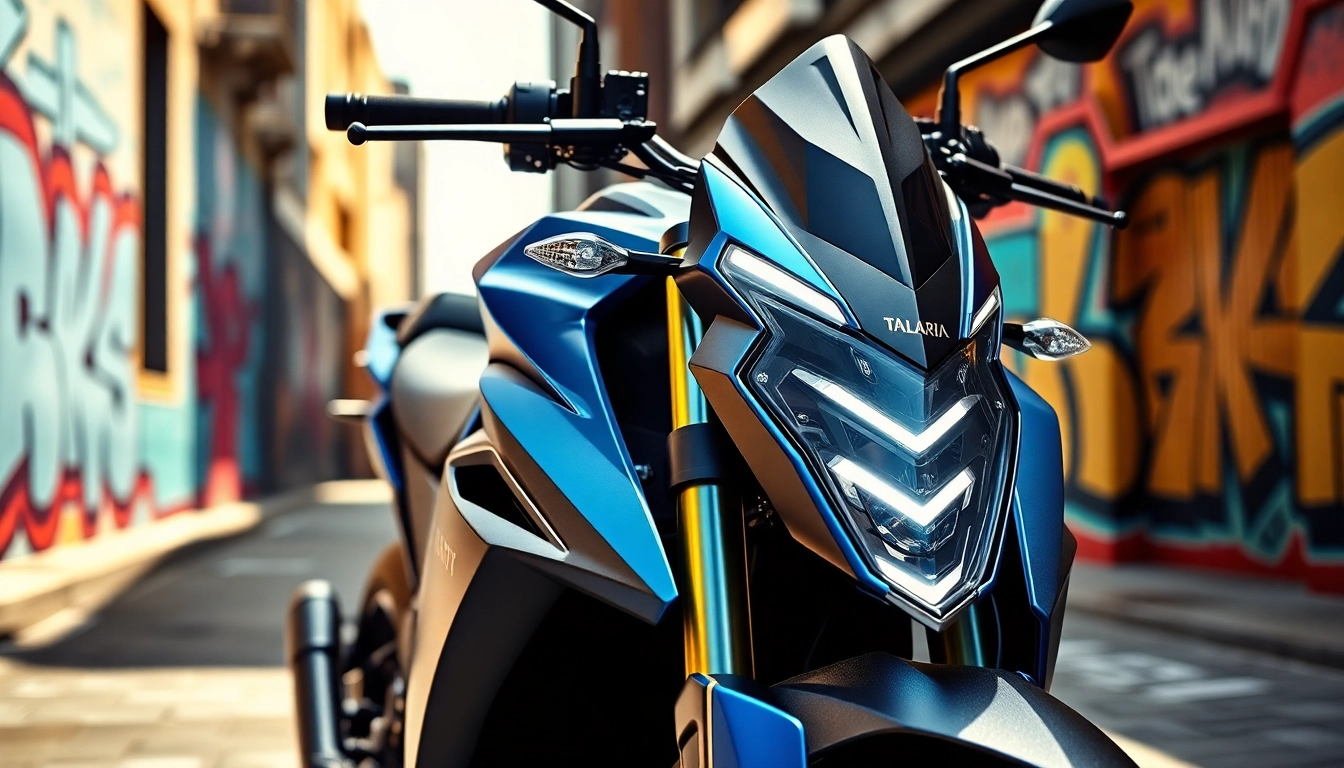 Ride the Talaria XXX Pro electric motorcycle with urban flair and vibrant design accents.